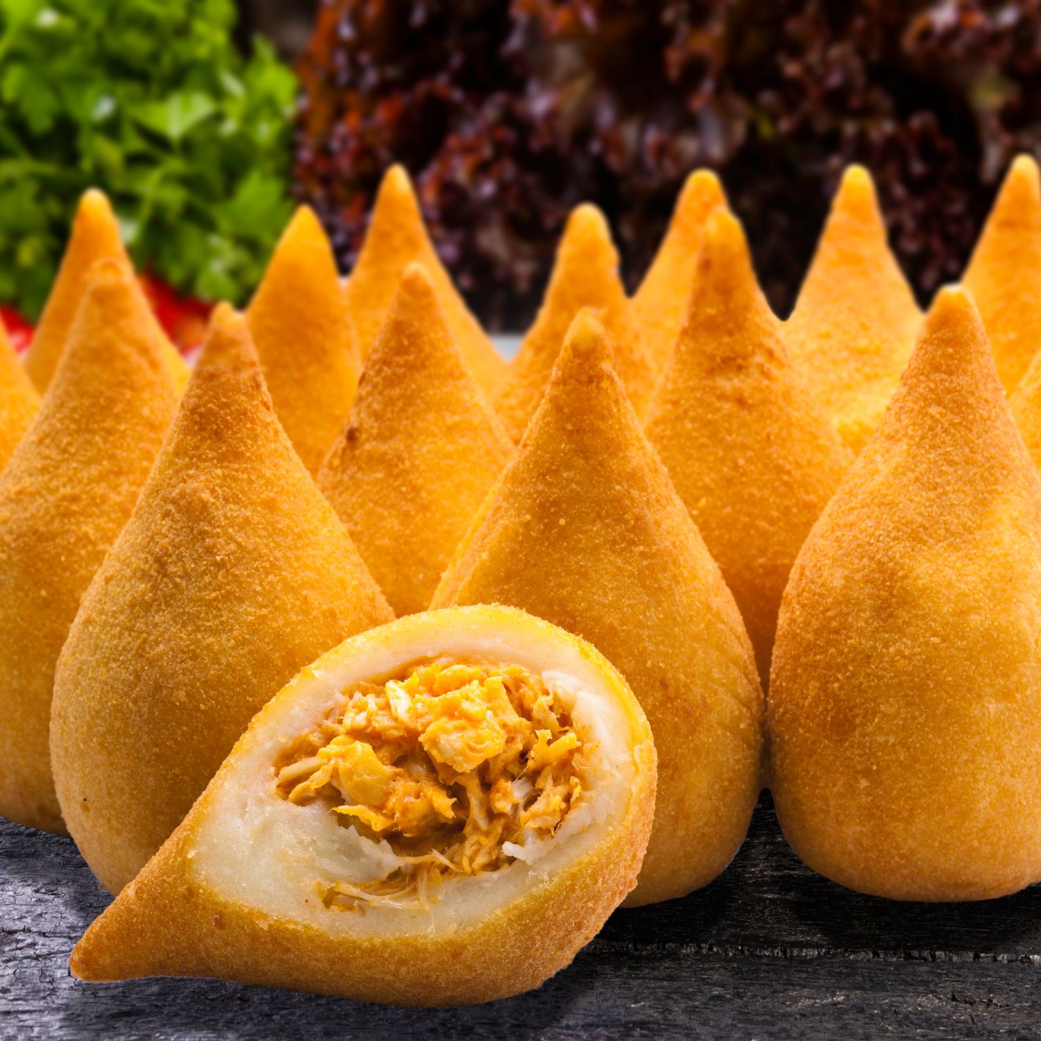 Coxinha de Frango Massa de Mandioca